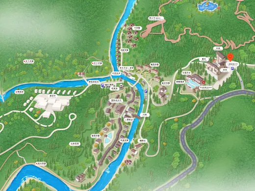 凤泉结合景区手绘地图智慧导览和720全景技术，可以让景区更加“动”起来，为游客提供更加身临其境的导览体验。